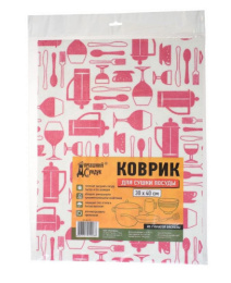 Коврик под посуду из губчатой вискозы 30х40см, в ассортименте Домашний Сундук ДС-187
