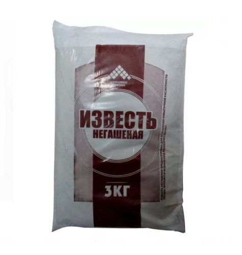 Известь негашеная  3кг Фаско