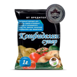 Конфиделин Супер 1г от колорадского жука, тли, трипсов, белокрылки и других вредителей Доктор Грин