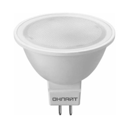 Лампа светодиодная  7Вт (эквивалент  50Вт) 230В GU 5.3 4000К нейтральный белый свет Онлайт ОLL-MR16-7-230-4K-GU5.3