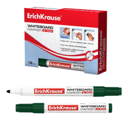 Маркер для доски зеленый ErichKrause W-500, 0,8-2,5мм 12848