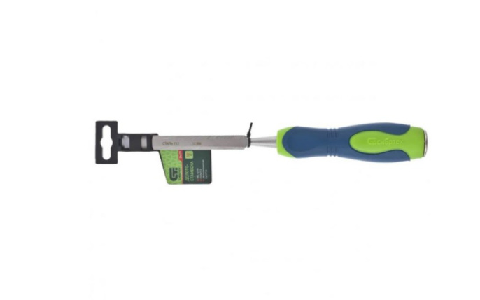 Стамеска-долото 12мм пластиковая двухкомпонентная ручка Сибртех 24477