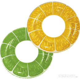 Круг для плавания надувной детский  65см Фрукты (апельсин/лайм), в ассортименте, 14+ Ecos SC-43/993143