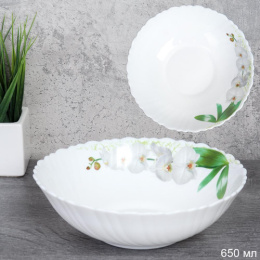 Салатник стеклокерамический 175мм/650мл Белая орхидея White Lily TW-70 (7415)/748939