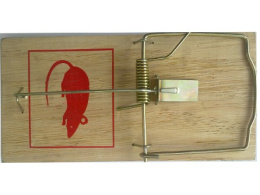 Крысоловка механическая деревянная 15,5х8,5см Mr.Mouse  М-069