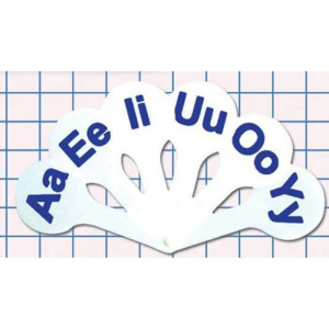 Веер-касса Английские гласные буквы 02200989