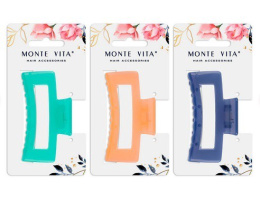 Краб для волос Monte Vita глянцевый ассорти,  8,5см 457004