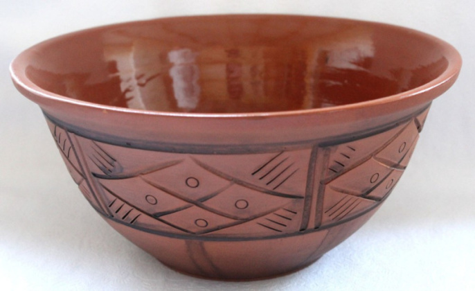 Салатник керамический (молочение) 2,0л Радость Кунгурская керамика 120251