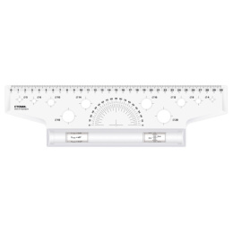 Рейсшина 30см Стамм, металлический ролик ЛР-30478