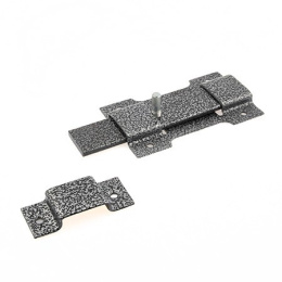 Засов накладной Делга, серый, дверной Делга 2097