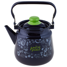 Чайник эмалированный 3,5л с подвижной металл. ручкой Berry / Домашние ягоды Appetite 1с26с