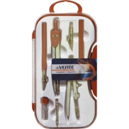 Готовальня  7 предметов Devente, цветной корпус, ассорти 5093601