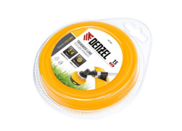 Леска для триммера круглая 2,4мм, 15м, Flex cord, на блистере Denzel 96108