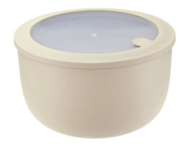 Контейнер для СВЧ пластиковый 0,60л круглый с паровыпускным клапаном в ассортименте Idea М1324