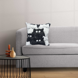 Подушка 35х35см габардин, поплин Котики Инь-Ян ДомВелл 