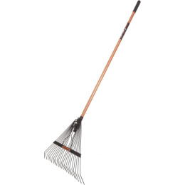 Грабли веерные пластинчатые 22 зуба металлические дюралевый черенок Kopper.tools ФИ.076-01.000