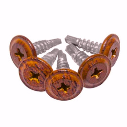 Саморез с прессшайбой острый Daxmer М 4,2/13 (Орех) 284-4213-3