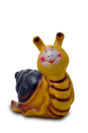 Фигурка садовая гипсовая Улитка средняя улыбка 26х27см ГусьДекорЛюкс 4С64