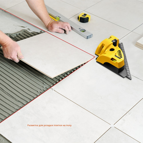 Угольник лазерный для кафеля Square-8, 8м Stayer 34928