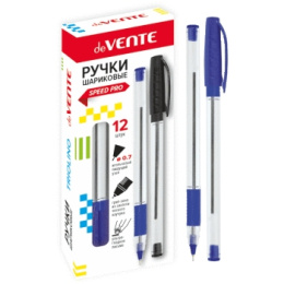 Ручка шариковая на масляной основе Devente Triolino Crystal, синяя, 0,7мм, трехгранная 5073838