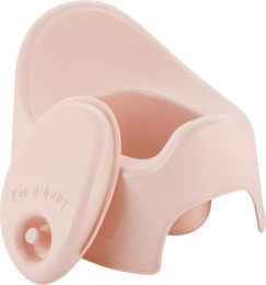 Горшок детский пластиковый с крышкой Follow Me, розовый зефир Plast Team LA270111032