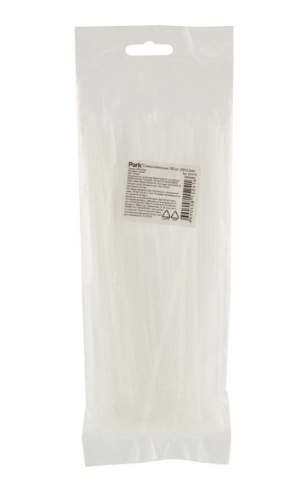 Хомуты пластиковые 200х2,5мм 100шт., белые Park 007578