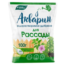 Акварин для рассады 100г удобрение водорастворимое комплексное минеральное, марка 13 Буйские удобрения