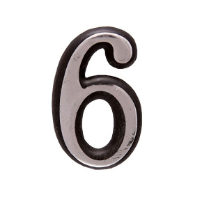 Цифра 6, хром Аллюр 26334