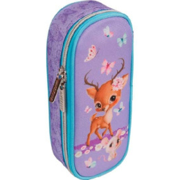 Пенал Devente овальный Funny Tales, с внутренним органайзером-створкой 7023319