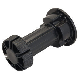 Опора мебельная пластиковая регулируемая Soller 95-130, черный Soller 42171