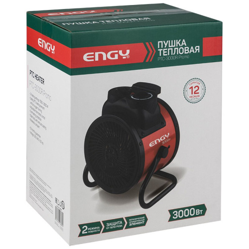 Пушка тепловая электрическая 3000Вт PTC-3000R круглая Engy Engy 109950