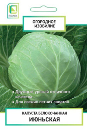Капуста белокочанная Июньская  0,5г цветной пакет серия Огородное изобилие Поиск