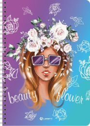 Тетрадь  48 листов Цветочное настроение, гребень 128/00135505