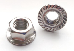 Гайка шестигр.DIN 6923 А2 нерж. М6 с фланцем 69236