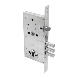 Замок врезной Булат ЗВ4-3(16).60.85.08 хром, без ручек, без цилиндрического механизма Булат 42058