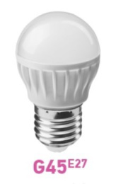 Лампа светодиодная 10Вт (эквивалент  75Вт) 230В E27 4000К белый (дневной) свет шар Онлайт OLL-G45-10-230-4K-E27