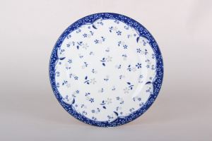 Тарелка фарфоровая мелкая 200мм Лён Коралл ZX2502-8FP