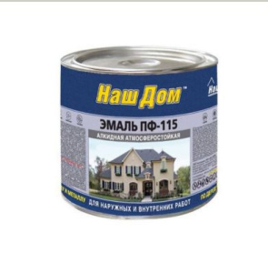 Эмаль ПФ-115 ТУ салатная  2,6кг Наш Дом
