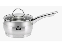 Ковш из нержавеющей стали 2,1л 160мм стеклянная крышка, Катрин Rashel R-10/21А