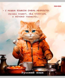 Тетрадь  48 листов П Русский язык Жил был кот Т48-1452