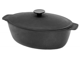 Гусятница чугунная с крышкой 6л Гардарика 1206-3