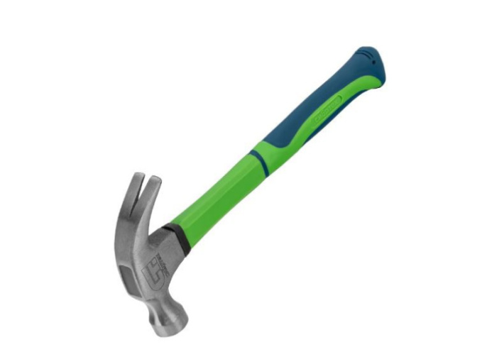 Молоток-гвоздодер 0,45кг фиберглассовая ручка Сибртех 10442