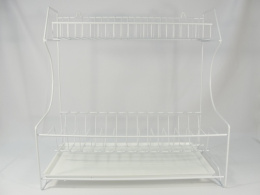 Тарелосушка крашеная (белый) с поддоном универсальная Юнитрейд тнп-2.2/9016