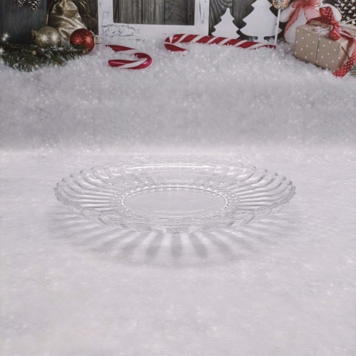 Ваза для фруктов хрустальная 295мм h-40мм Радужный Дом РД19963