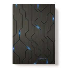 Книжка записная А5 160 листов Микросхема, книжный переплет 13485