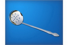 Шумовка из нержавеющей стали 30см d-9см Тройка Павловский завод им. Кирова С151п