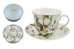 Набор чайный фарфоровый 12 предметов на шелке 220мл, в п/у Lavenir C03-313 12G