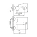 Смеситель для ванны Frap H62-9 F3262-9 Frap 42707