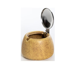 Сахарница керамическая 300мл с металлической крышкой Феличита, бежевый, в п/у Elrington 109-06146