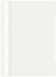 Скоросшиватель пластиковый белый Бюрократ -PS20WH,-PS20WN